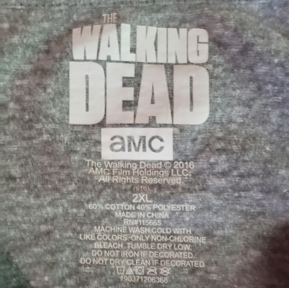 AMC Walking Dead ZOMBIE Daryll Dixon Grimes Monster 2XL long sleeve t-shirt - Picture 9 of 9